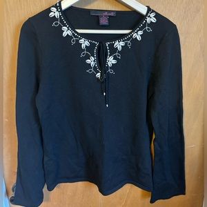 Witchy silk blend shell top